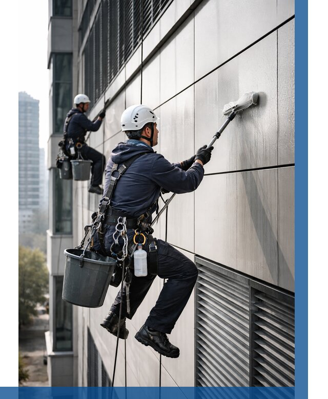 Мойка вентилируемого фасада в Губахе от 259 р. | ВЫСОТНИК-Гбх