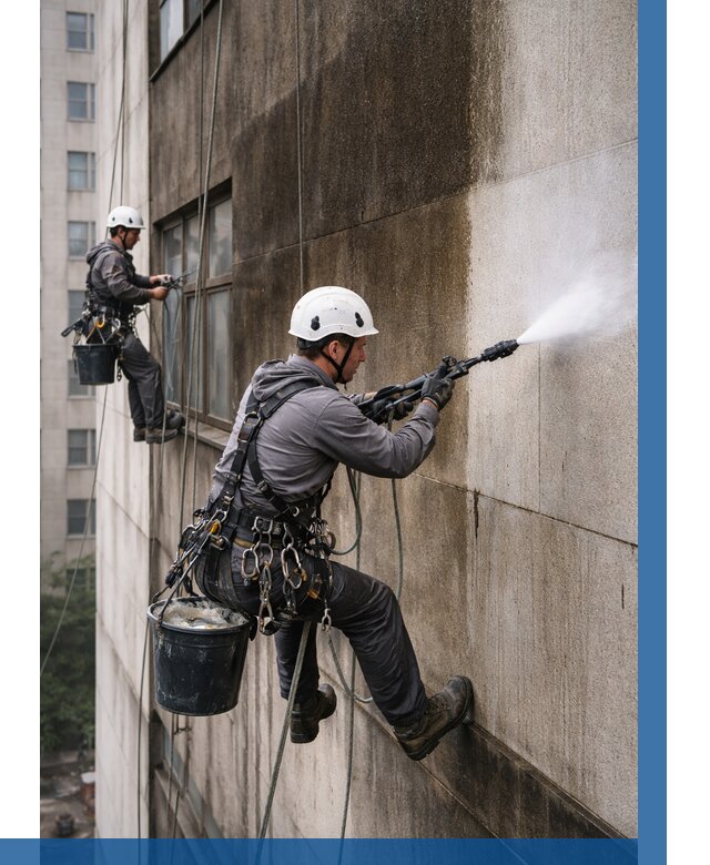 Очистка фасада от копоти в Губахе от 259 р. | ВЫСОТНИК-Гбх