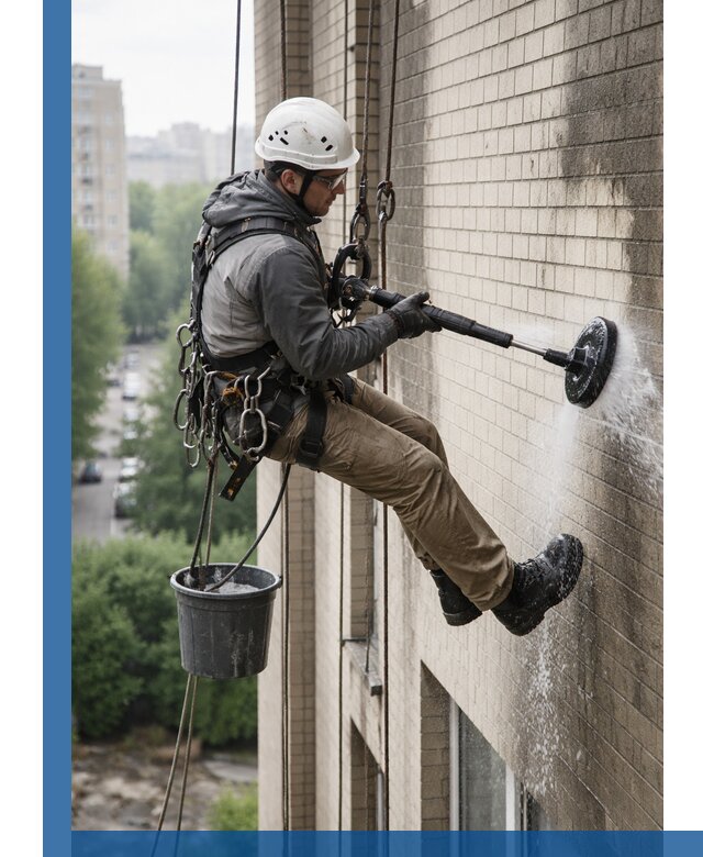 Очистка фасада от копоти в Губахе профессионально и безопасно