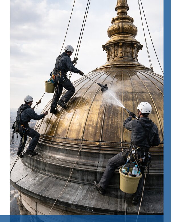 Мойка куполов и шпилей в Губахе от 8293 р. - заказать | ВЫСОТНИК-Гбх