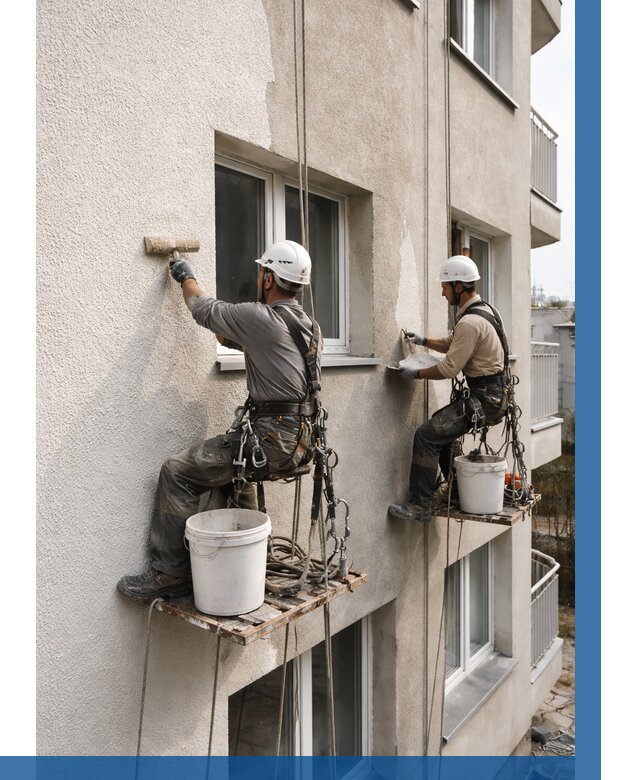 Нанесение короеда на фасад в Губахе от 466 р. | ВЫСОТНИК-Гбх