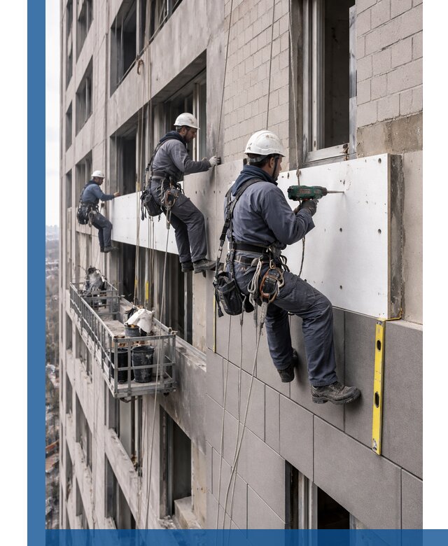 Монтаж фасадных термопанелей высокого качества в Губахе