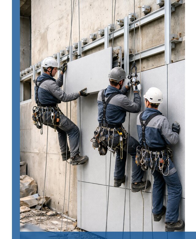 Монтаж вентилируемого фасада в Губахе под ключ с гарантией качества