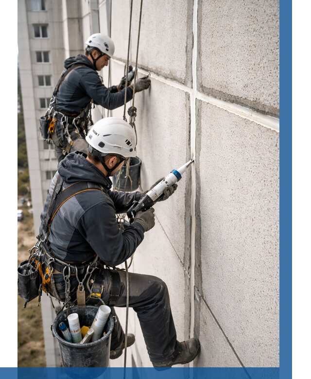 Герметизация межпанельных швов в Губахе от 726 р. | ВЫСОТНИК-Гбх