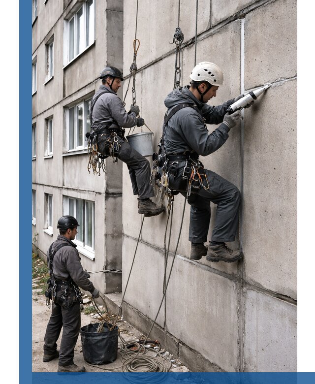 Герметизация межпанельных швов в Губахе с гарантией герметичности