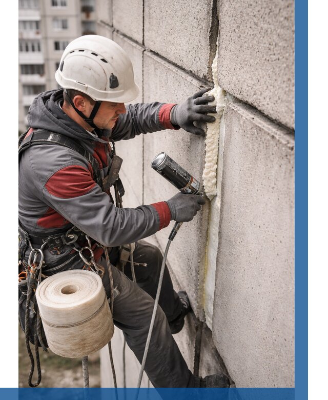 Утепление межпанельных швов в Губахе от 726 р. | ВЫСОТНИК-Гбх