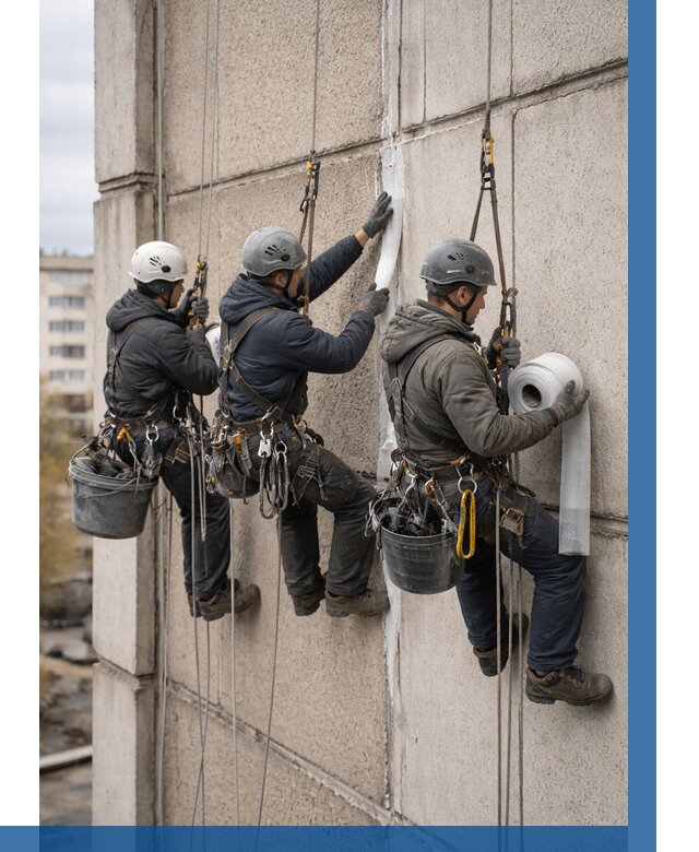 Ремонт межпанельных швов в Губахе от 777 р. | ВЫСОТНИК-Гбх