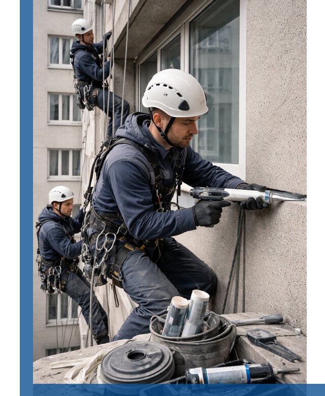 Герметизация швов лоджии в Губахе профессионально и надежно