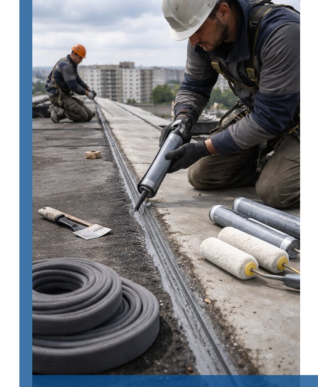 Герметизация швов кровли в Губахе с гарантией герметичности