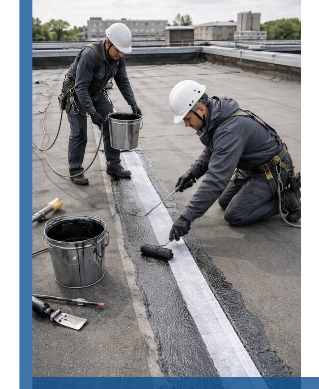 Гидроизоляция кровли мастикой в Губахе надежная защита