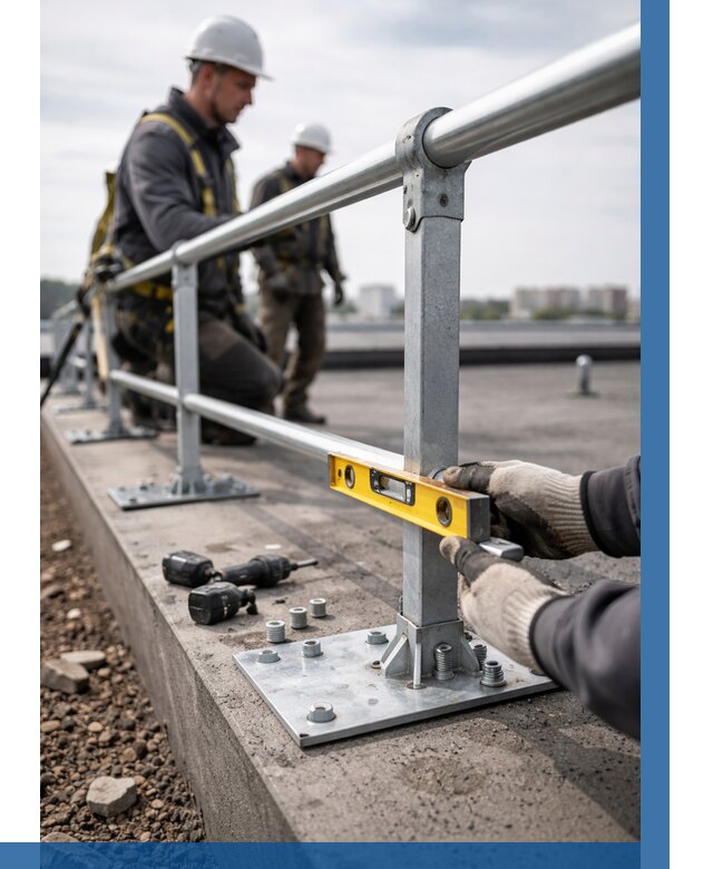 Монтаж кровельного ограждения в Губахе от 1244 р. | ВЫСОТНИК-Гбх