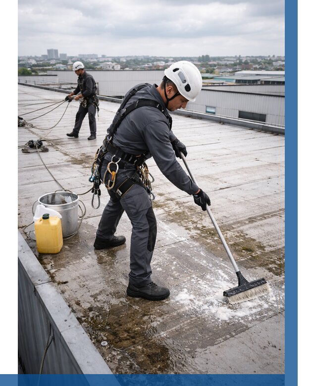 Очистка крыши по графику в Губахе от 7775 р. | ВЫСОТНИК-Гбх