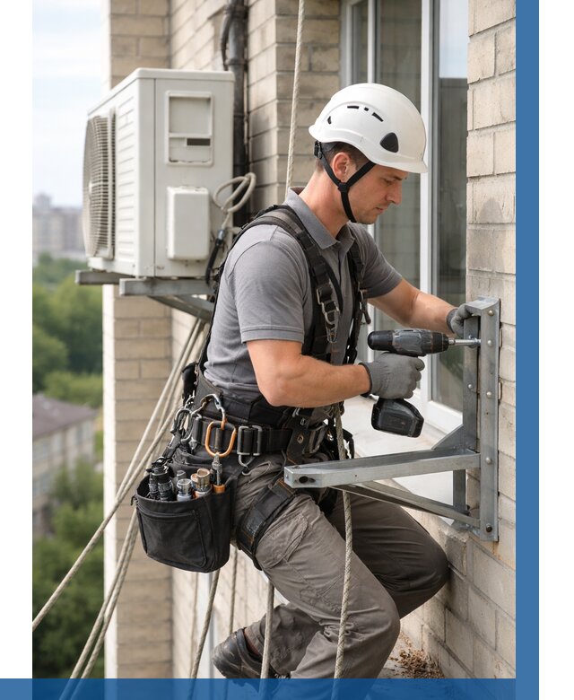 Установка кронштейнов кондиционера в Губахе от 3628 р. | ВЫСОТНИК-Гбх