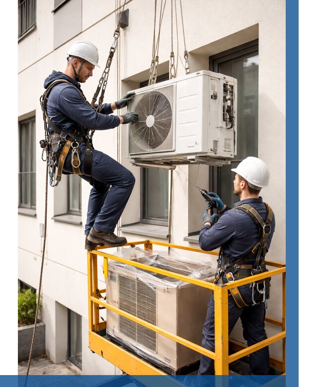 Демонтаж внешнего блока кондиционера в Губахе от 3628 р. | ВЫСОТНИК-Гбх