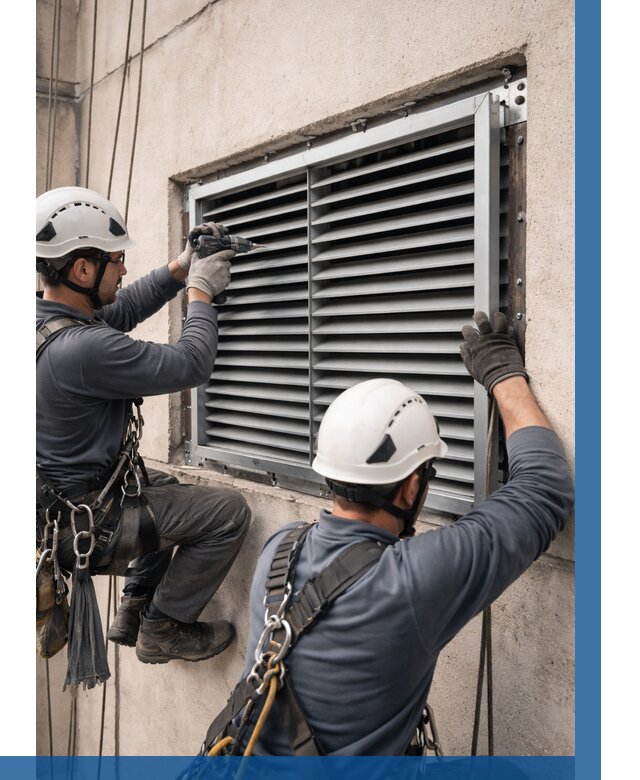 Монтаж вентиляционных решеток в Губахе от 4665 р. | ВЫСОТНИК-Гбх