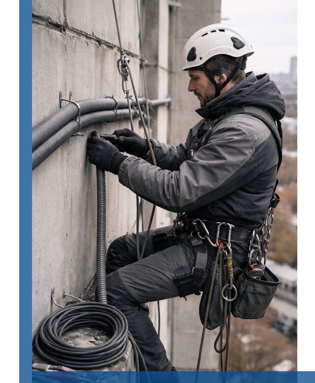 Профессиональный монтаж гофры для кабеля в Губахе с гарантией