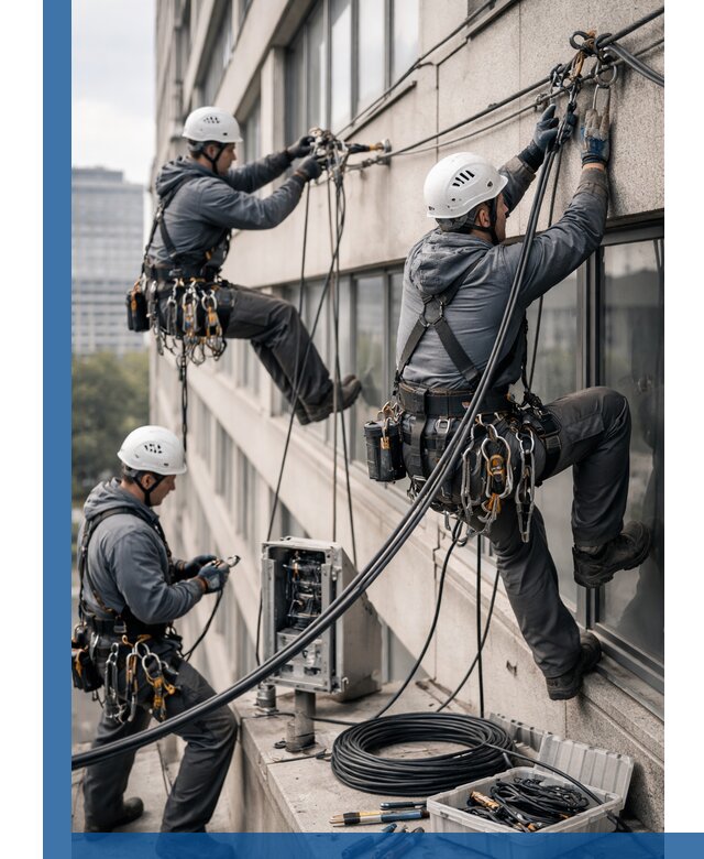 Прокладка оптоволоконного кабеля в Губахе под ключ с тестированием