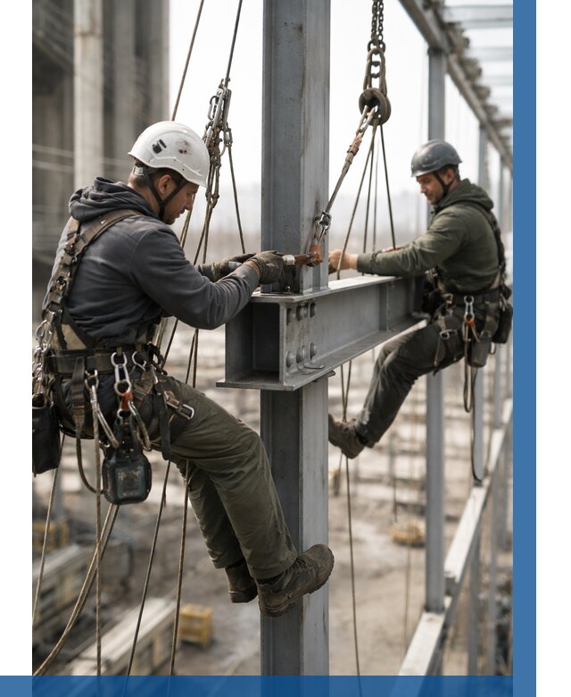 Монтаж металлоконструкций на высоте в Губахе от 3628 р. | ВЫСОТНИК-Гбх