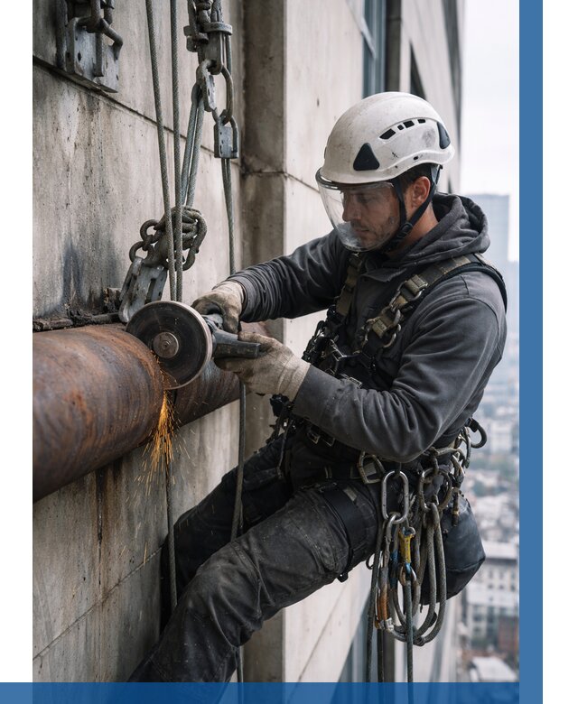 Резка металла на высоте в Губахе по цене от 4665 р. | ВЫСОТНИК-Гбх