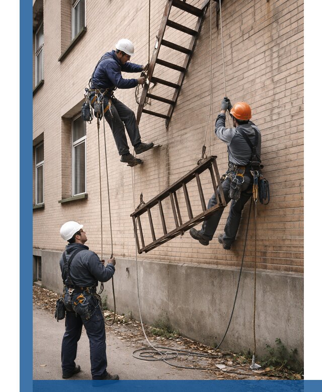 Демонтаж пожарной лестницы в Губахе быстро и безопасно