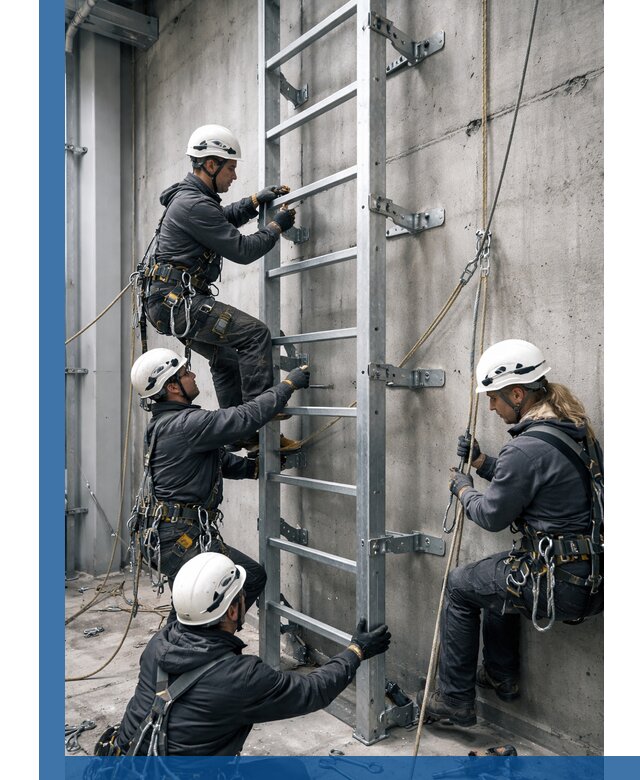 Монтаж металлических лестниц в Губахе под ключ со гарантией