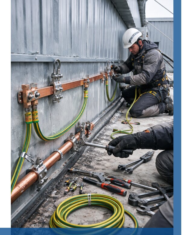 Монтаж заземления здания в Губахе от 25915 р. | ВЫСОТНИК-Гбх