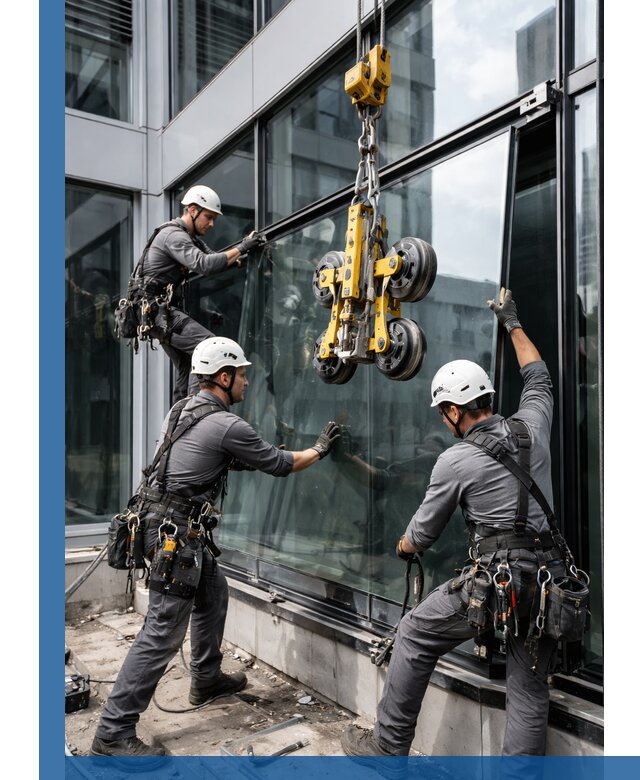 Структурное остекление фасадов в Губахе монтаж и обслуживание