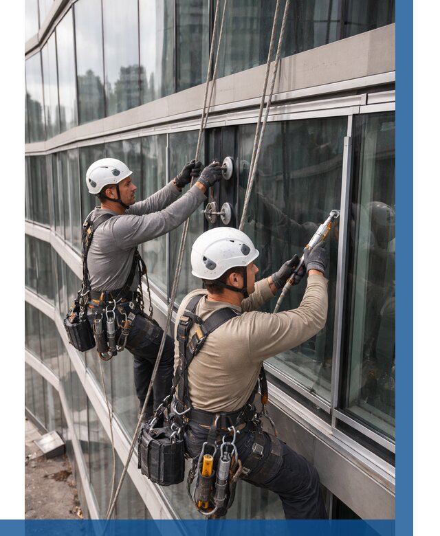 Радиусное остекление фасада в Губахе от 12439 р. | ВЫСОТНИК-Гбх