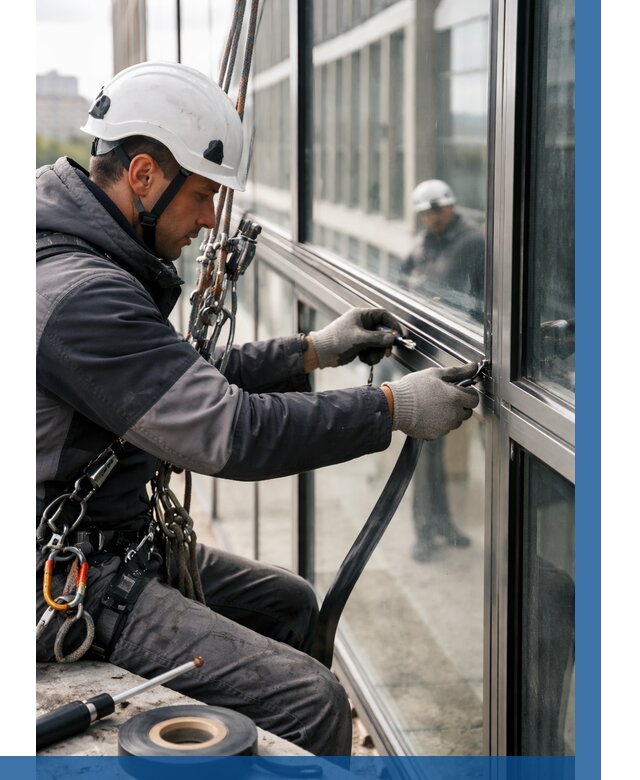 Ремонт витражных конструкций в Губахе от 3628 р. | ВЫСОТНИК-Гбх