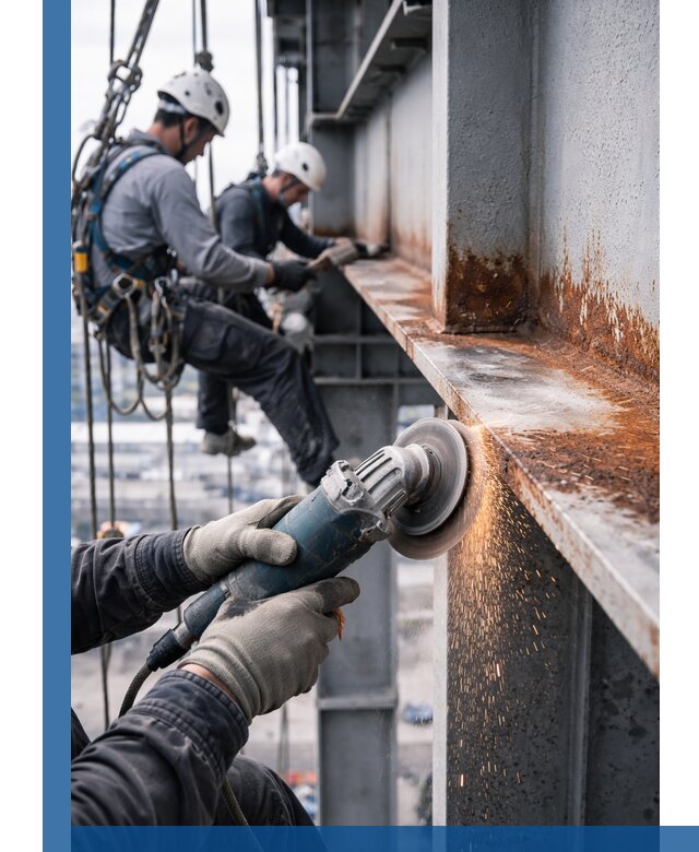 Зачистка металла от ржавчины и подготовка поверхностей в Губахе