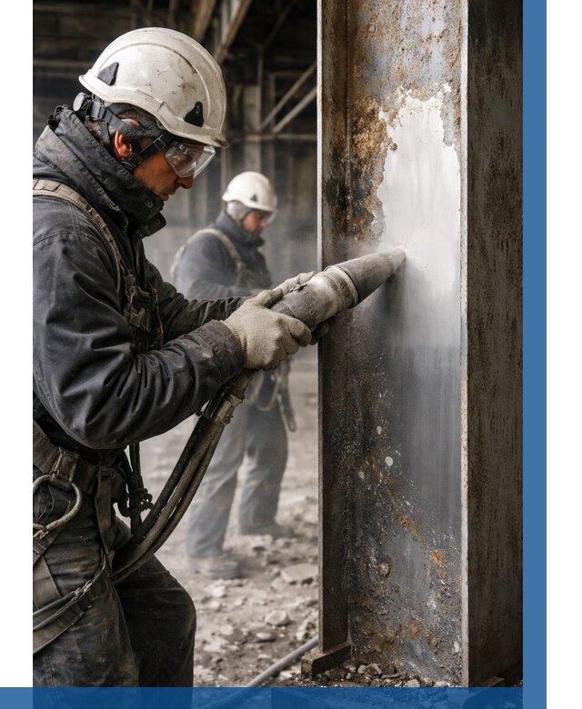 Удаление старой краски с металла в Губахе от 466 р. | ВЫСОТНИК-Гбх