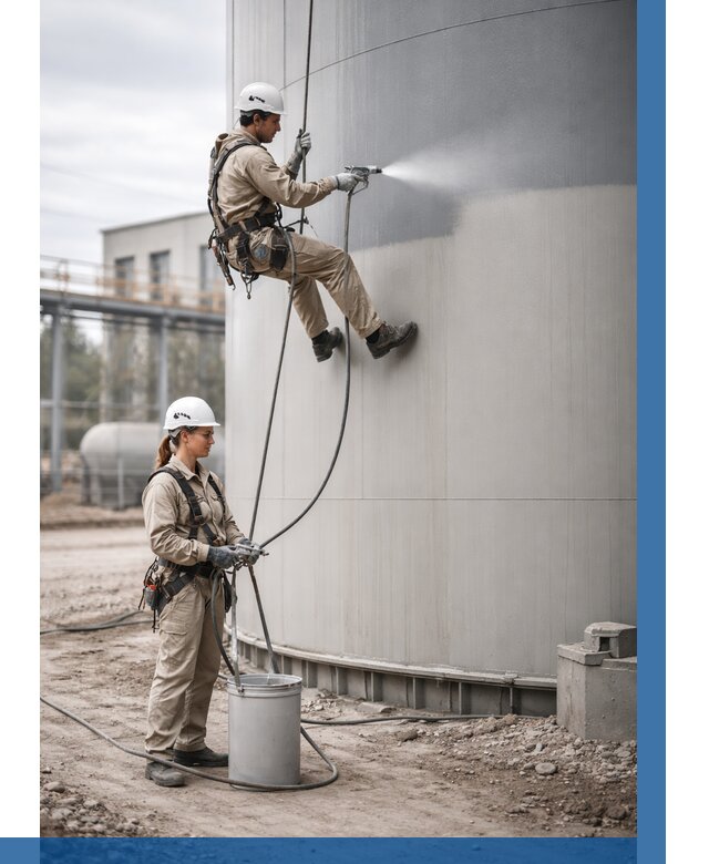 Покраска резервуаров в Губахе от 1244 р. | ВЫСОТНИК-Гбх — заказать