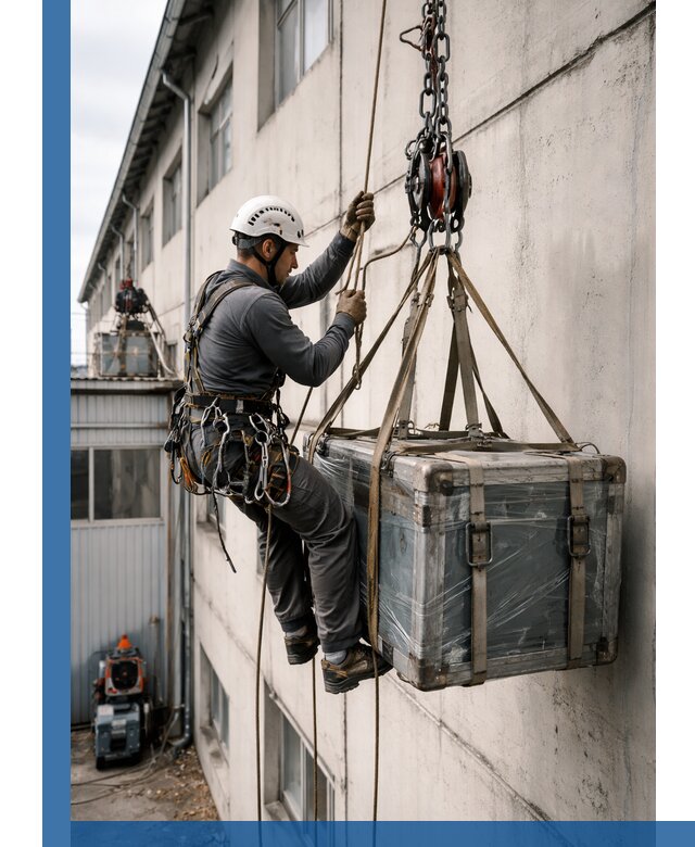 Подъем грузов на высоту в Губахе для промышленных объектов