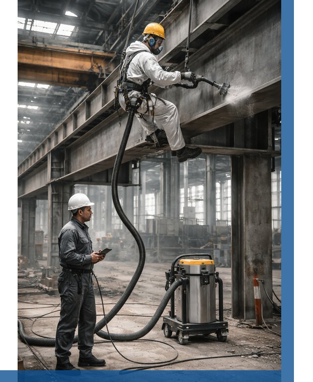 Обеспыливание конструкций в цехе в Губахе от 4354 р. | ВЫСОТНИК-Гбх