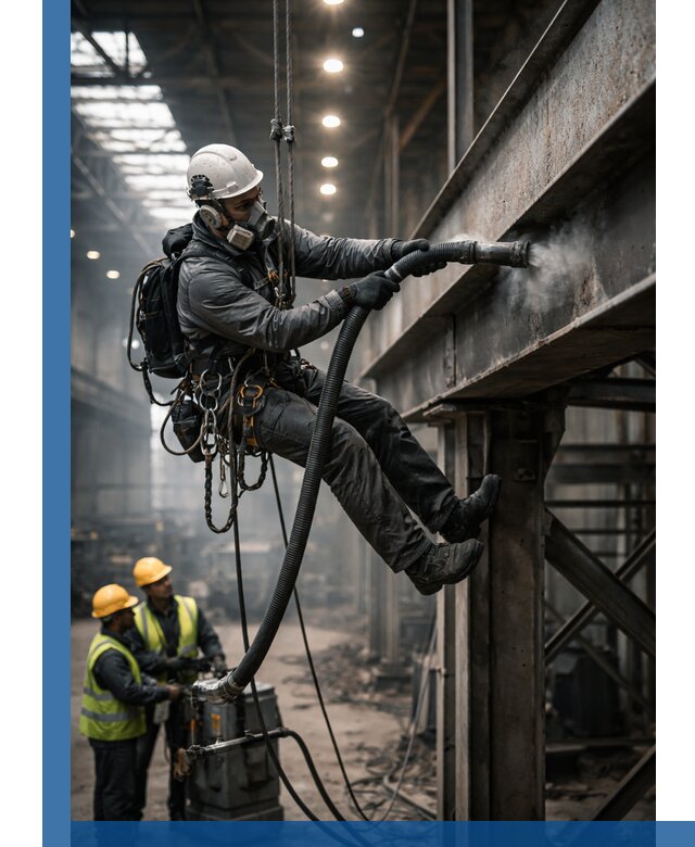 Обеспыливание конструкций в цехах промышленного производства в Губахе