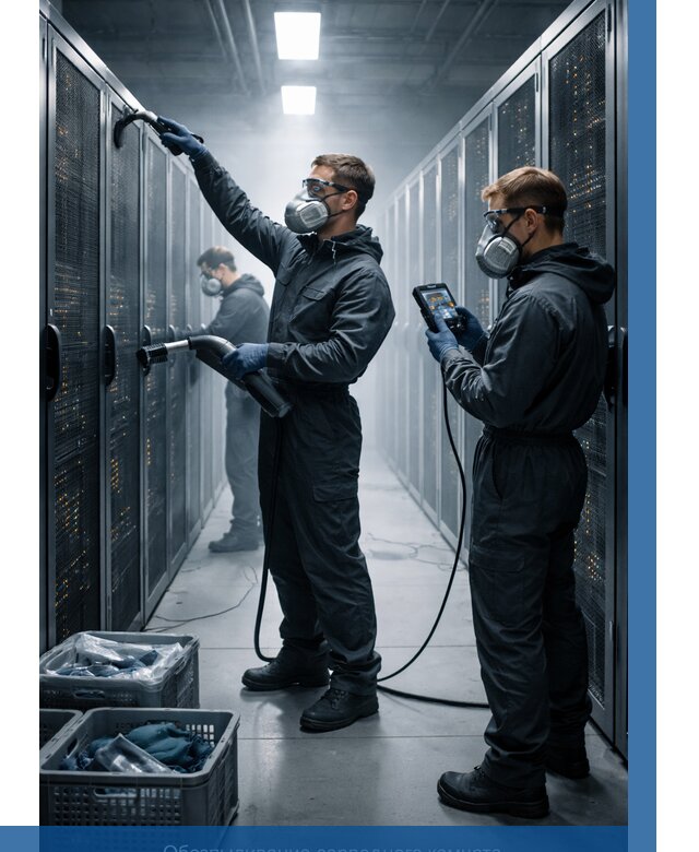 Обеспыливание серверной комнаты в Губахе от 4665 р. | ВЫСОТНИК-Гбх