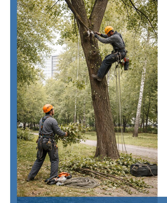 Санитарная обрезка деревьев в Губахе, профессионально и безопасно