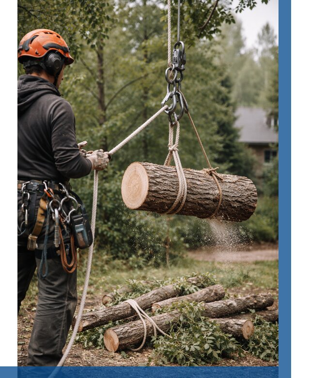 Валка деревьев частями в Губахе от 7775 р. | ВЫСОТНИК-Гбх