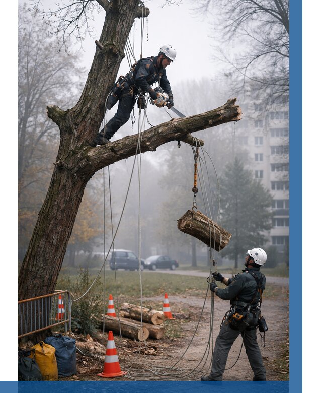Удаление аварийных деревьев в Губахе от 15549 р. | ВЫСОТНИК-Гбх