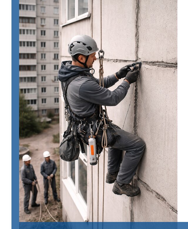 Обследование межпанельных швов и герметизация в Губахе