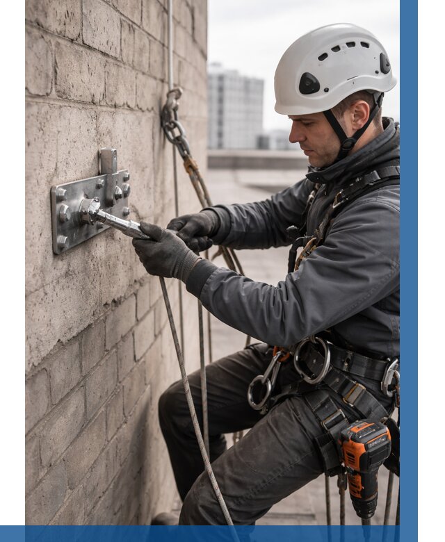 Установка анкерных точек в Губахе от 3628 р. | ВЫСОТНИК-Гбх